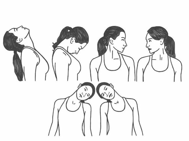 Exercices médicaux pour l'ostéochondose de la colonne cervicale